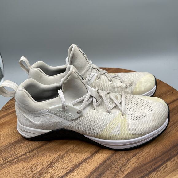 Nike Other - Nike Metcon Flyknit 3 Shoes Mens Size 11 Platinum White Lifting Casual Workout